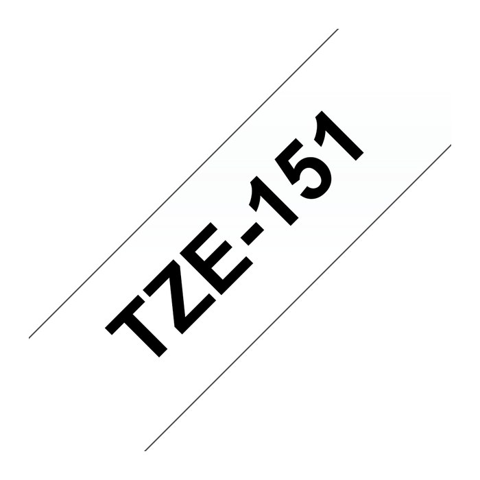 brother Schriftband TZe-151 TZE151, 24 mm, schwarz auf transparent, 1 St.
