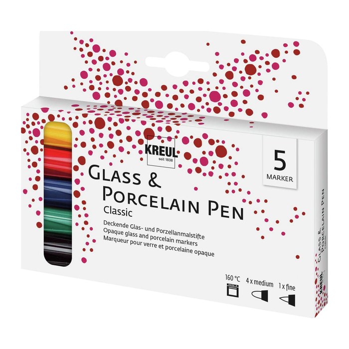 KREUL Classic Porzellanstifte farbsortiert 2,0 - 4,0 mm, 5 St.