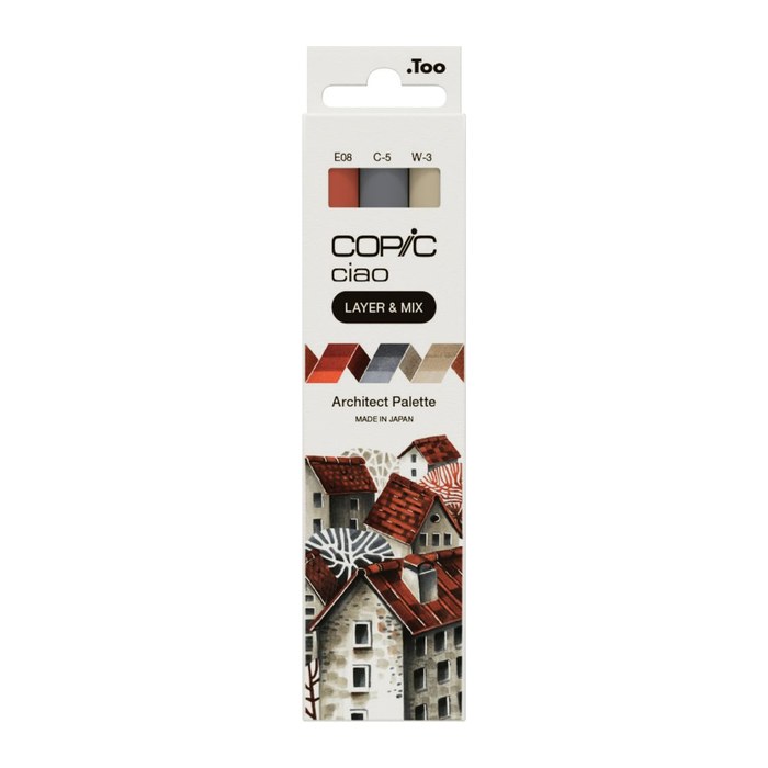 COPIC® Ciao Architect Palette Layoutmarker-Set farbsortiert 1,0 + 6,0 mm, 3 St.