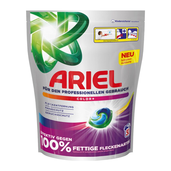 ARIEL Professional COLOR+ Waschmittel Caps, 2x 50 St.