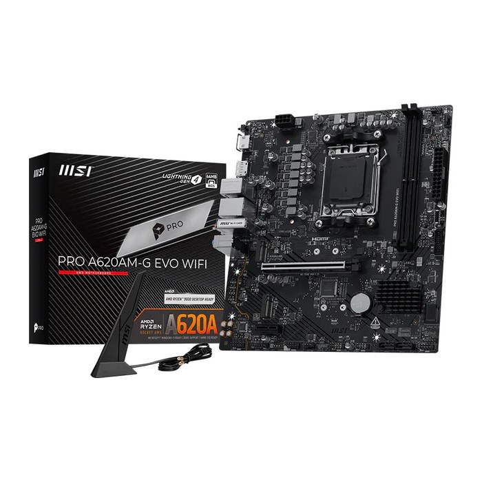 MSI Pro A620AM-G Evo (A620,AM5,mATX,DDR5)