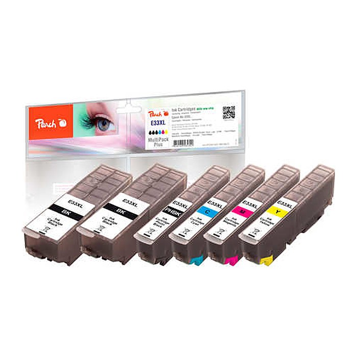 Peach Patrone Epson 33XL 2xbk MultiPackPlus komp retail