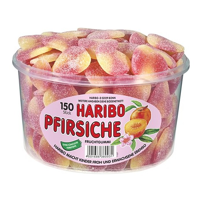 HARIBO PFIRSICHE Fruchtgummi 1350,0 g, 150 St.