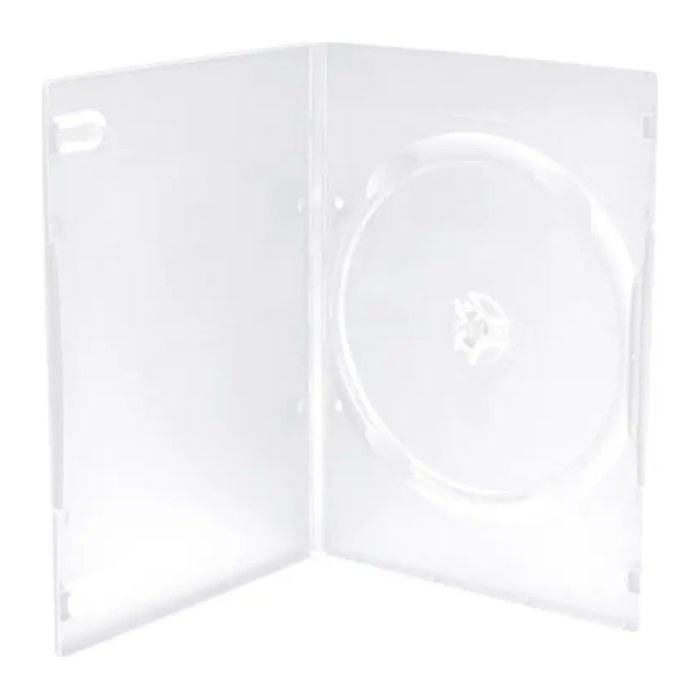 MediaRange DVD-Leerhülle schmal für 1 Dics 7mm transparent