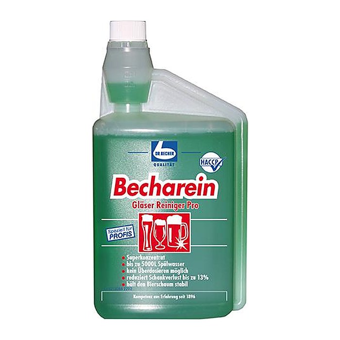 DR.BECHER Becharein Gläser Reiniger Pro Spülmittel, 1 l, 1 St.