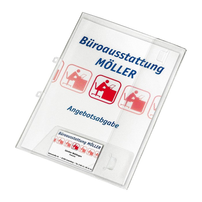 VELOFLEX Angebotsmappe Crystal DIN A4 transparent, 1 St.