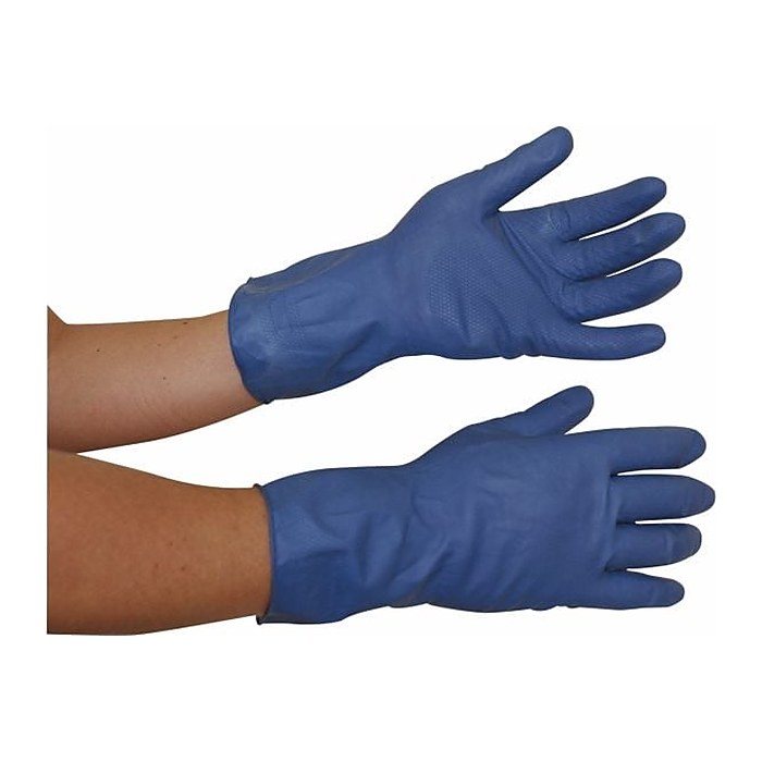 franz mensch unisex Gummihandschuhe Bettina blau Größe 9, 1 Paar