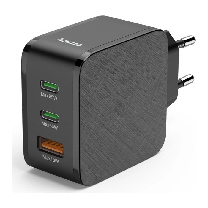 hama Ladeadapter schwarz, 65 Watt