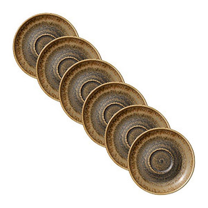 HEART & SOUL Untertassen Perfect Match Cumin hellbraun Ø 14,0 cm, 6 St.