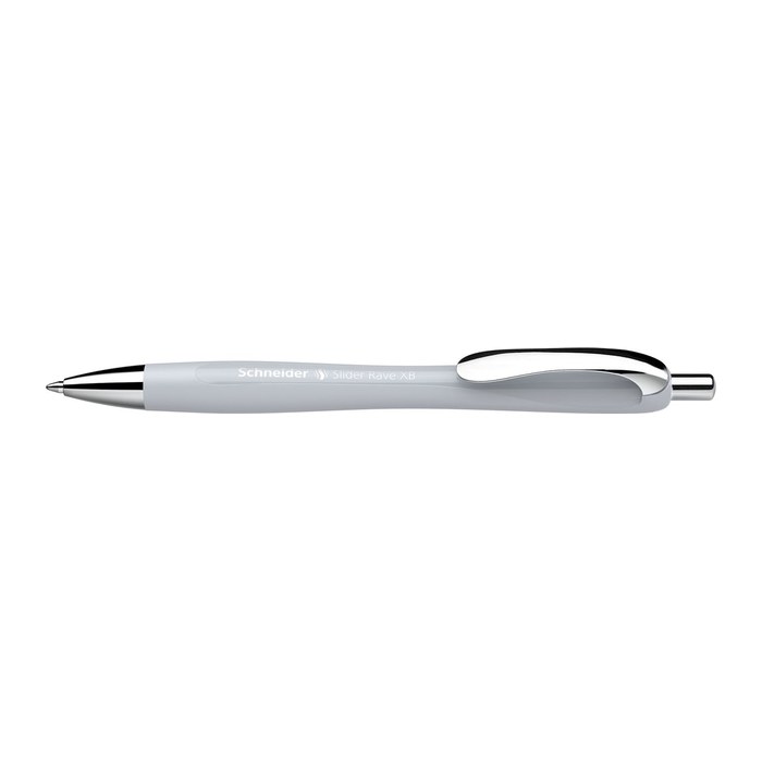 Schneider Kugelschreiber Slider Rave XB silver grey, Schreibfarbe: blau, 1 St.