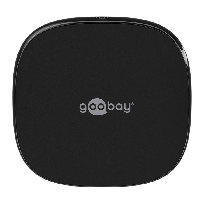 goobay Induktive Ladestation schwarz, Kabellänge: 1,0 m, 15 Watt