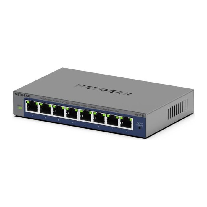 NETGEAR Switch 8x GE GS108E-400EUS Unmanaged Plus