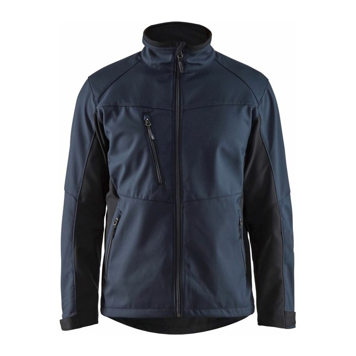 BLAKLÄDER® unisex Softshelljacke 4950 marineblau, schwarz Größe XL