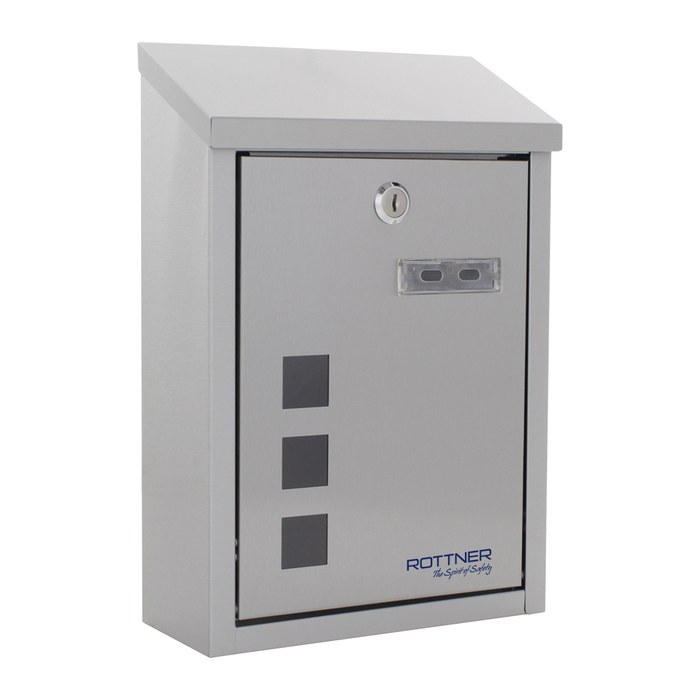 ROTTNER Briefkasten Casa Inox T06047 silber