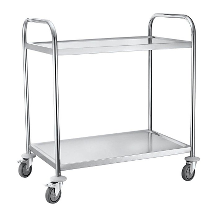 Servierwagen silber 84,5 x 52,5 x 94,0 cm