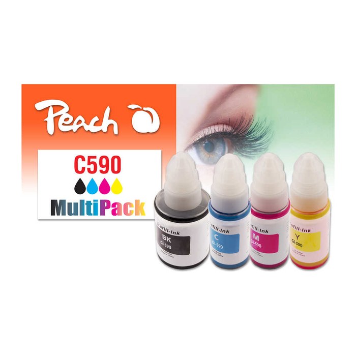 Peach Patrone Canon CISS GI-590 MultiPack remanufactured