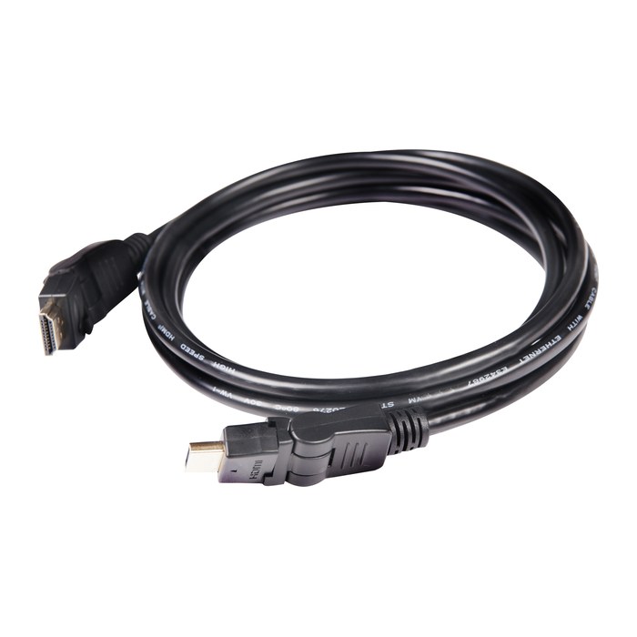 Club3D HDMI-Kabel A -> A 2.0 360° Drehbar 4K60Hz UHD 2 Meter retail