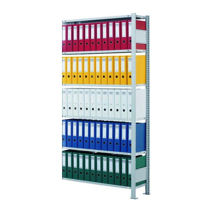 SCHULTE Anbau-Schwerlastregal MULTIplus 150 17728 silber 100,0 x 30,0 x 200,0 cm