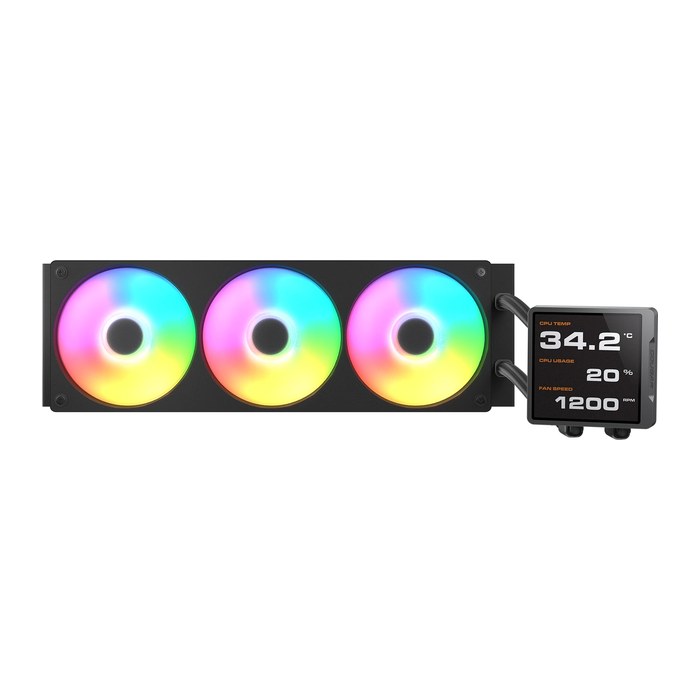 COUGAR CPU Wasserkühlung Poseidon Vistek Pro 360,ARGB,Schw.