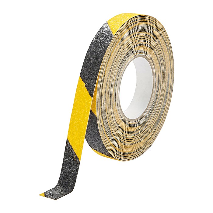 DURABLE Markierungsband DURALINE® GRIP+ gelb, schwarz 25,0 mm x 15,0 m