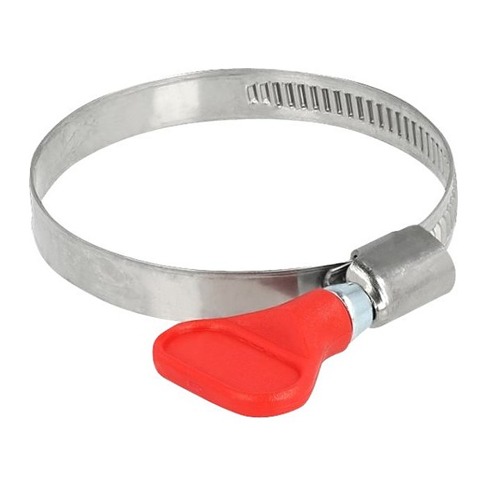 DELOCK Schlauchschelle, Flügelmutter 40-60mm 5 Stk. rot
