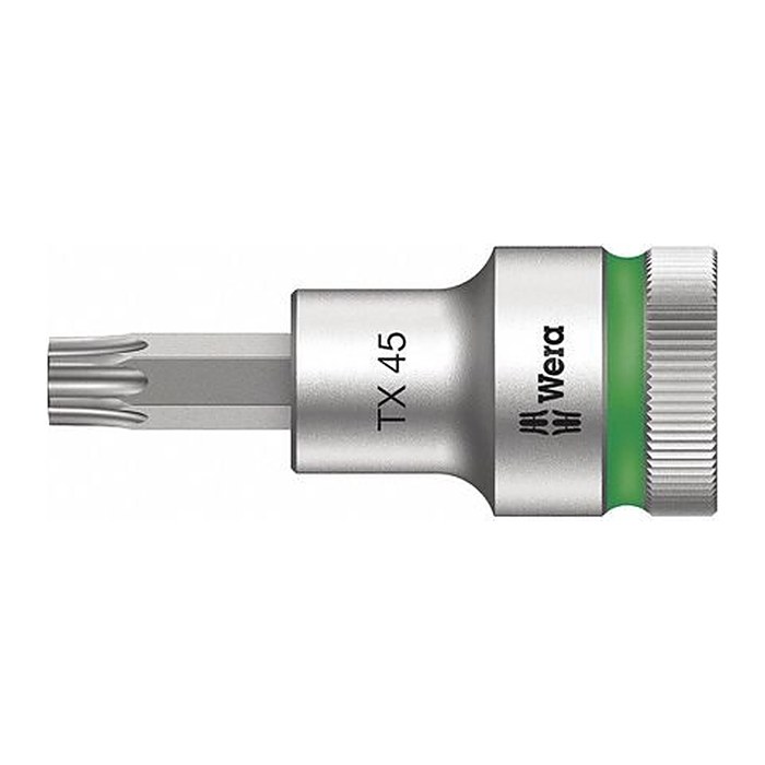 Wera TORX Zyklop mit Haltefunktion kurz Steckschlüsseleinsatz Größe: 45,0 mm Länge: 60,0 mm