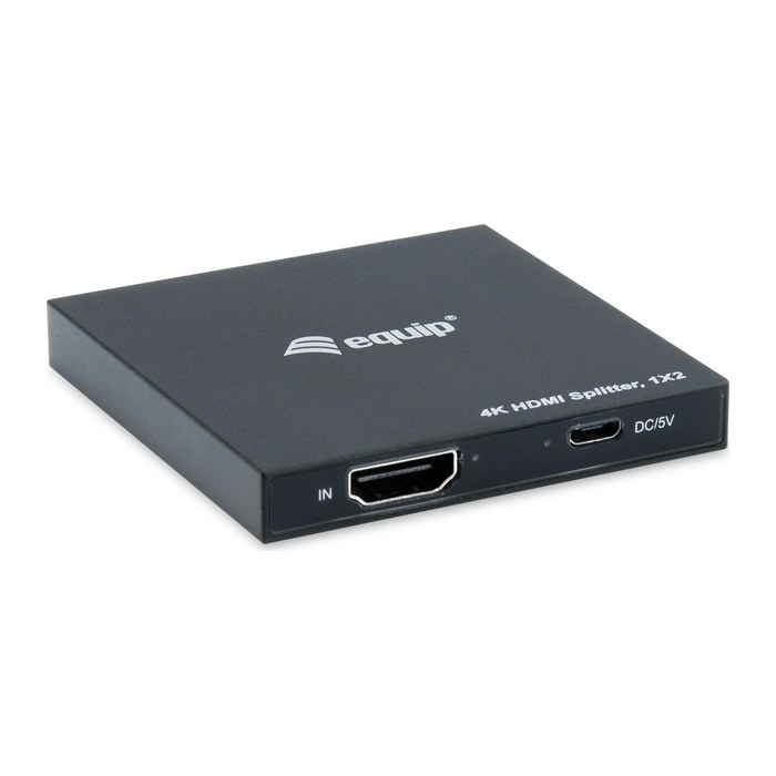 Equip HDMI1.4 2-Port Splitter Ultra Slim 4K/ 30Hz schwarz EndlessOS
