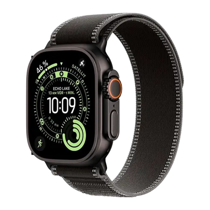 Apple Watch Ultra 3 Trail Armband M/L  schwarz, kohlegrau