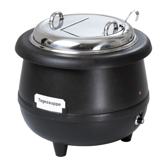 Bartscher Warmhaltetopf Suppentopf Gourmet schwarz 10,0 l 450 W