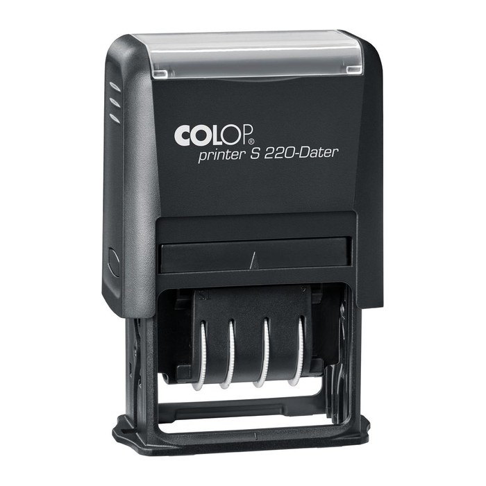 COLOP Datumstempel Printer S 220N selbstfärbend schwarz ohne Logo, 1 St.