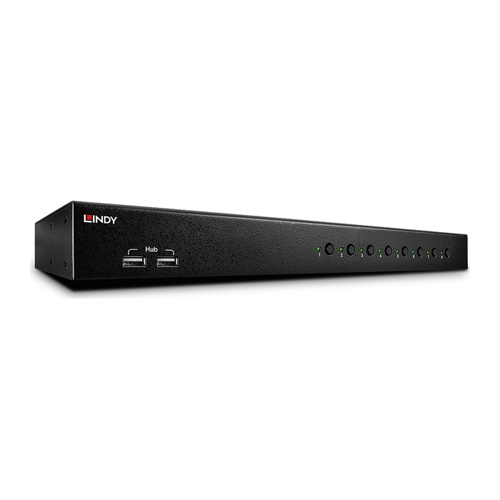 LINDY DVI-I Single Link USB 2.0 Audio KVM Switch Pro 8 Port