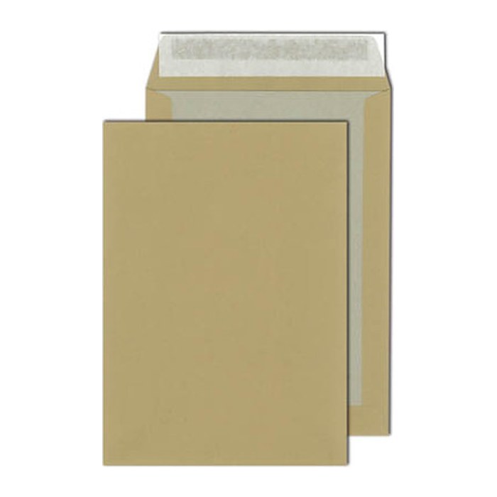 MAILmedia Papprückwandtaschen DIN B4 ohne Fenster braun 100 St.