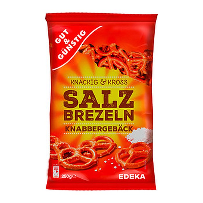 GUT&GÜNSTIG Salzbrezeln Gebäck 250,0 g, 1 St.