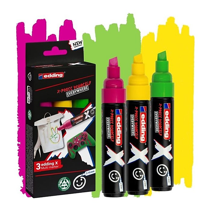 edding Multimarker farbsortiert 2,0 - 10,0 mm, 3 St.