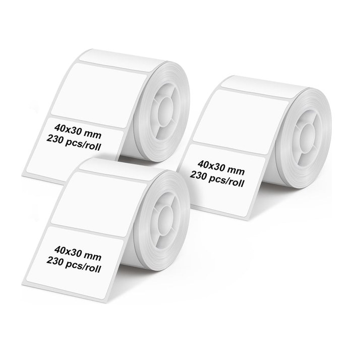Olympia Etikettenrolle für PM220 3er Pack weiss