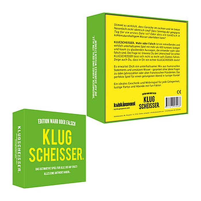 kylskapspoesi Klugscheisser – Wahr oder Falsch Edition Kartenspiel, 1 St.