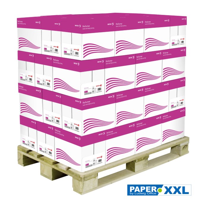 xerox Kopierpapier Performer DIN A4 80 g/qm Palette mit 240x 500 Blatt