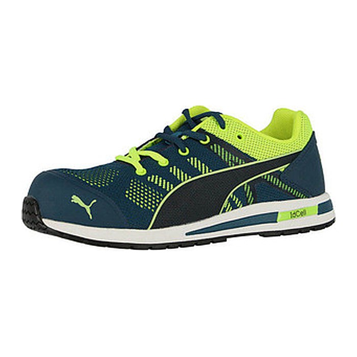 PUMA® Herren S1P Sicherheitsschuhe "ELEVATE KNIT GREEN LOW" URBAN PROTECT blau Größe 44, 1 Paar