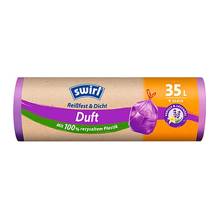 swirl® Müllbeutel Reißfest & Dicht Duft 7241 35,0 l rot, 9 St.