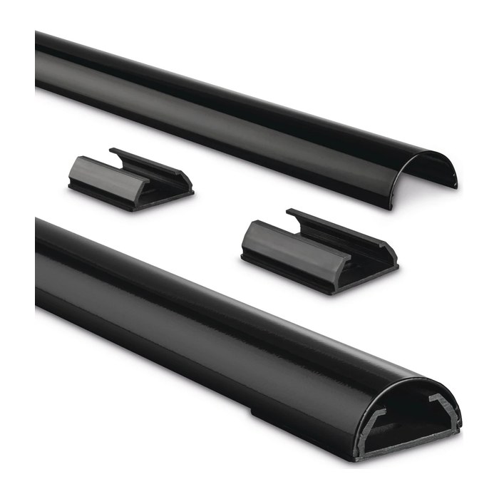 hama halbrund Alu Kabelkanal 110,0 cm schwarz