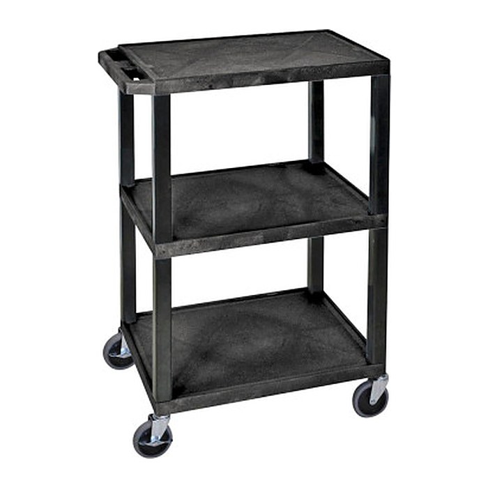 LUXOR Etagenwagen schwarz 61,0 x 46,0 x 86,5 cm