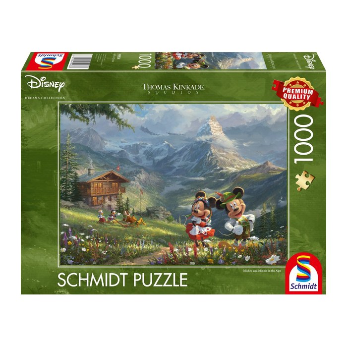 Schmidt Disney Mickey & Minnie Mickey & Minnie in den Alpen Puzzle, 1000 Teile
