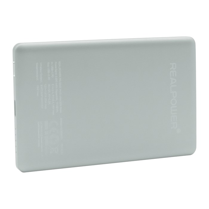REALPOWER PB-5000 MAG ultra slim,5000mAh,MAGSAFE,silber