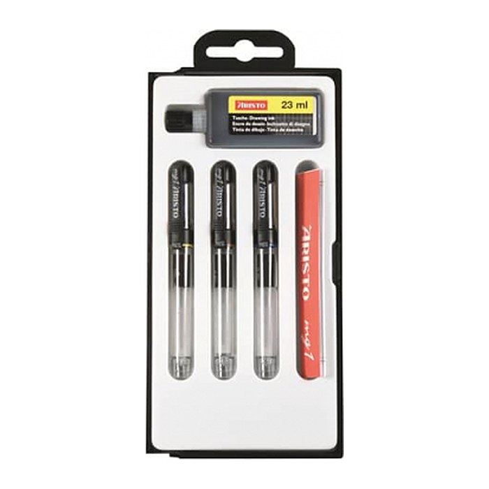 ARISTO mg1 pro Basic Tuschefüller-Set schwarz, 1 Set