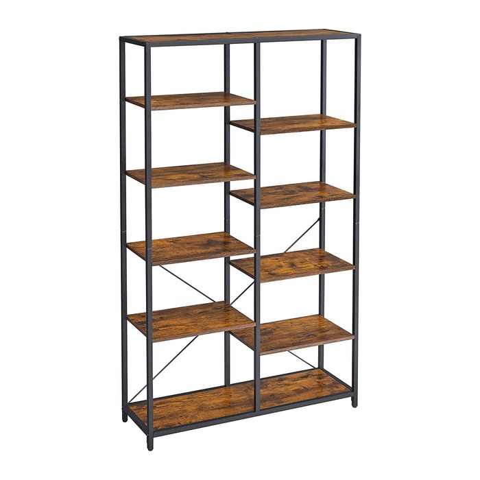 VASAGLE Bücherregal braun, schwarz 100,0 x 30,0 x 170,0 cm, 1 St.