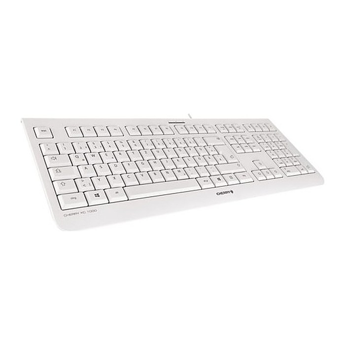 CHERRY KC1000 Tastatur Wired CH 1.80m weiß/grau