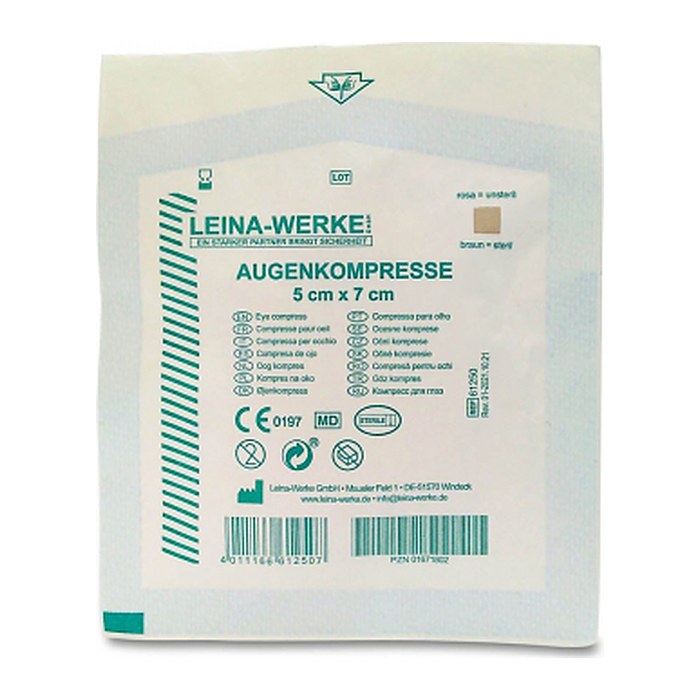 LEINA-WERKE Augenkompresse REF 61250 weiß 5,6 x 7,2 cm, 1 St.