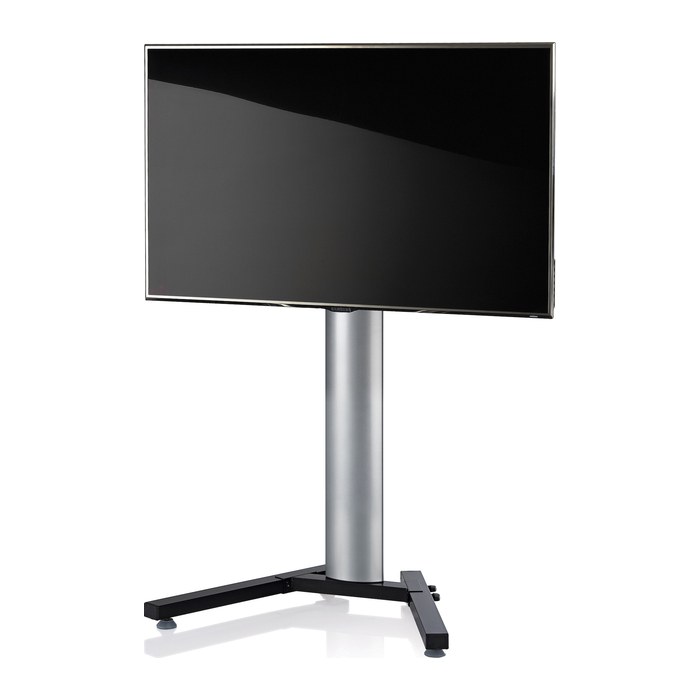 VCM my media TV-Ständer Stadino Mini schwarz, silber, schwarzglas