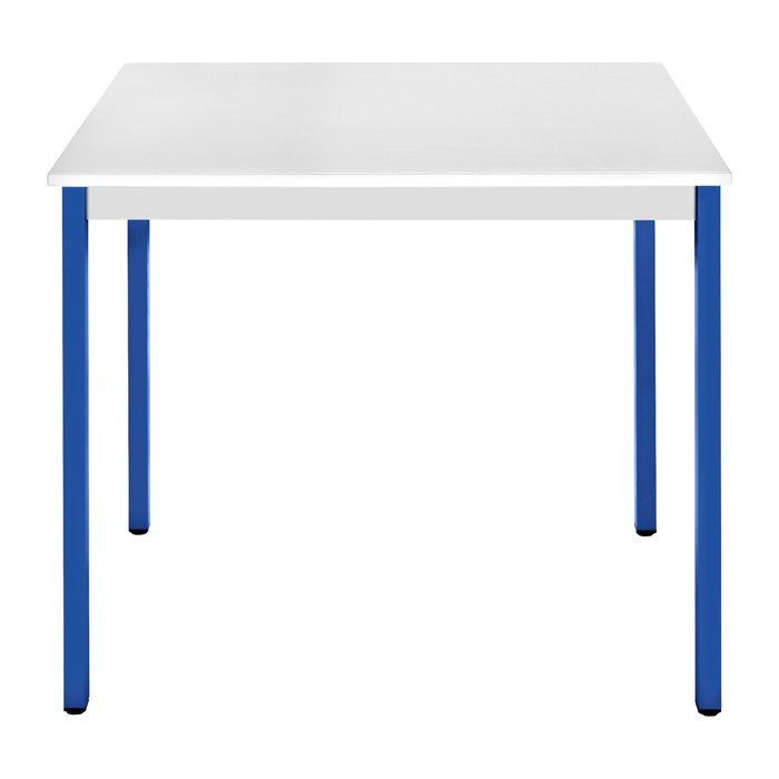 SODEMATUB Mehrzwecktisch lichtgrau, blau rechteckig, Vierkantrohr blau, 140,0 x 70,0 x 74,0 cm