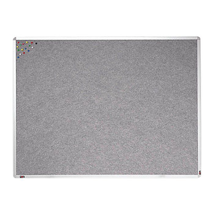 dots Pinnwand 120,0 x 90,0 cm Textil grau